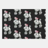 Franse Poodles Inpakpapier Set Vel (Voorkant 3)