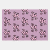 Franse Poodles Inpakpapier Set Vel (Voorkant 2)