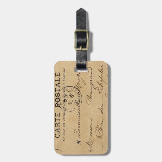  Franse Post Kaart Bagagelabel (Voorkant verticaal)
