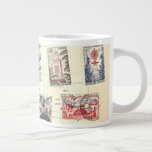  Franse postage Grote Koffiekop (Rechts)