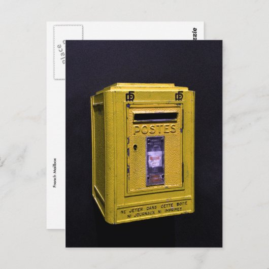 Franse postbus briefkaart (Voorkant / Achterkant)