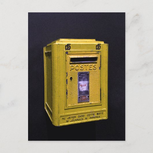 Franse postbus briefkaart (Voorkant)