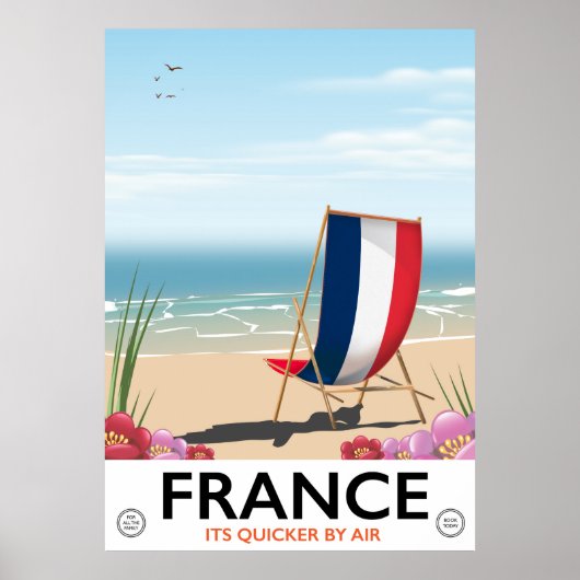Franse poster voor strandstralen (Voorkant)