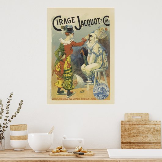  Franse Posters - Clowns Circus (Keuken)