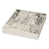  Franse postzegel Ephemera Textuur Rubberstempel (Stempel)