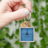 Franse Premium Sleutelhanger, blauw Sleutelhanger (Hand)