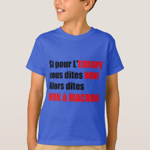 Franse presidentsverkiezingen 2017 - Blauw Kinder T-shirt