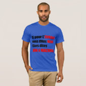 Franse presidentsverkiezingen 2017 - Blauw M-T-shi T-shirt (Voorkant volledig)