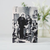 Franse priester Saint Louis de Montfort Bedankkaart (Staand voorkant)