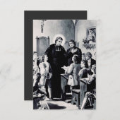 Franse priester Saint Louis de Montfort Bedankkaart (Voorkant / Achterkant)