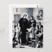 Franse priester Saint Louis de Montfort Briefkaart (Voorkant / Achterkant)