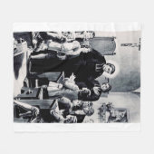 Franse priester Saint Louis de Montfort Fleece Deken (Voorkant (Horizontaal))