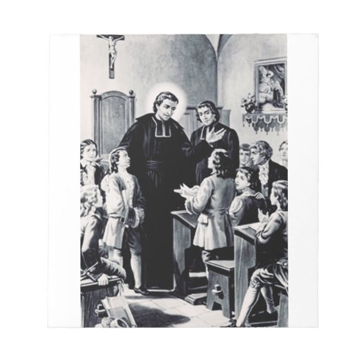 Franse priester Saint Louis de Montfort Notitieblok (Voorkant)