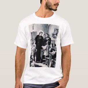 Franse priester Saint Louis de Montfort T-shirt