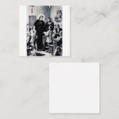 Franse priester Saint Louis de Montfort Vierkante Visitekaartje (Voorkant / Achterkant)