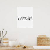 Franse prijsopgave. "Met jou tot eeuwigheid" Poste Poster (Keuken)