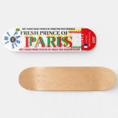 FRANSE PRINS VAN PARIJS 8 1/4" Skateboard Deck (Horizontaal)