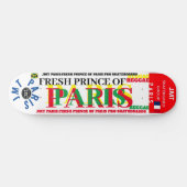 FRANSE PRINS VAN PARIJS 8 1/4" Skateboard Deck (Horizontaal)