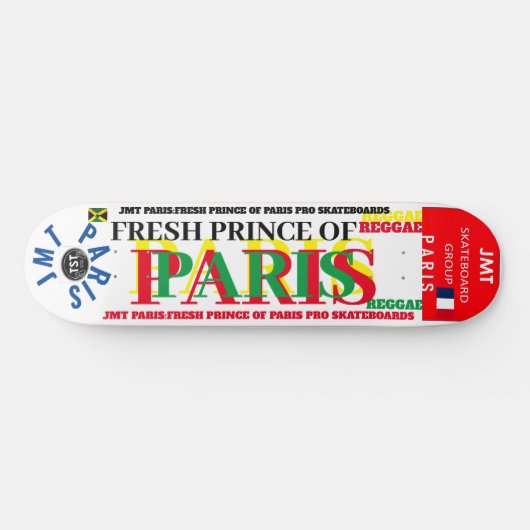 FRANSE PRINS VAN PARIJS 8 1/4" Skateboard Deck (Horizontaal)