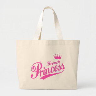 Franse prinses grote tote bag