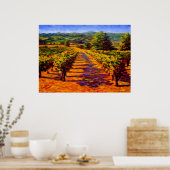 Franse Provencal Vineyard Poster (Keuken)