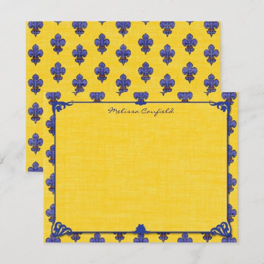 Franse Proventies voor persoonlijk gebruik Notitiekaartje (Voorkant / Achterkant)