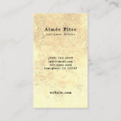  Franse Provinciale Fauteuil Antieke Dealer Visitekaartje (Achterkant)