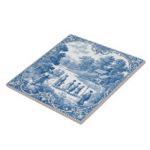 Franse provinciale pastorale decoratieve toile tegeltje (Zijkant)