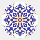 Franse provincie ronde sticker (Voorkant)