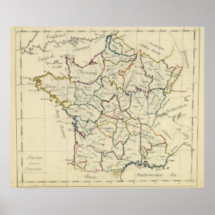 Franse provincies poster