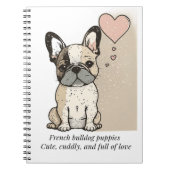 Franse puppies met bulldog - Cute and full of Love Notitieboek (Voorkant)
