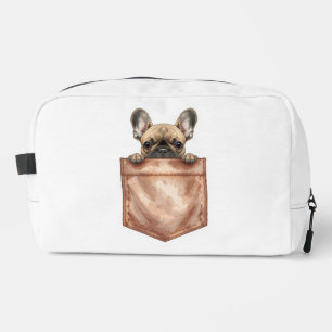 Franse Puppy Make-uptasje & Potloodetui Toilettasje