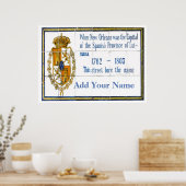 Franse Quarter Street Name, add you Name, Custom Poster (Keuken)