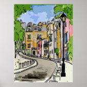 Franse Quarter Street Poster (Voorkant)