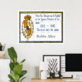 Franse Quarter Tegel Mural, Aanpassen Poster (Thuiskantoor)