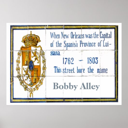 Franse Quarter Tegel Mural, Aanpassen Poster (Voorkant)