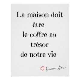 Franse Quote Muurkunst Perfect Poster