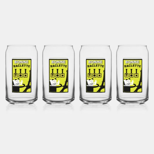 Franse raclette blikvorm glas (Achterkant)