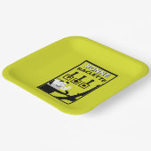 Franse raclette papieren bordje (Gebogen)