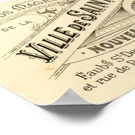 Franse reclame 2 Poster (Hoek)