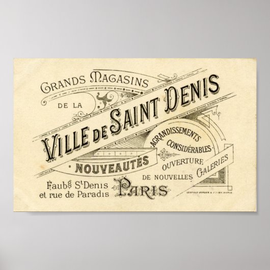 Franse reclame 2 Poster (Voorkant)