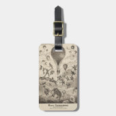 Franse reclame voor ballonfabrikant bagagelabel (Voorkant verticaal)