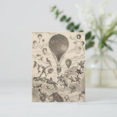 Franse reclame voor ballonfabrikant briefkaart (Staand voorkant)