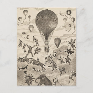 Franse reclame voor ballonfabrikant briefkaart