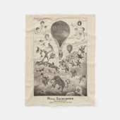 Franse reclame voor ballonfabrikant fleece deken (Voorkant)