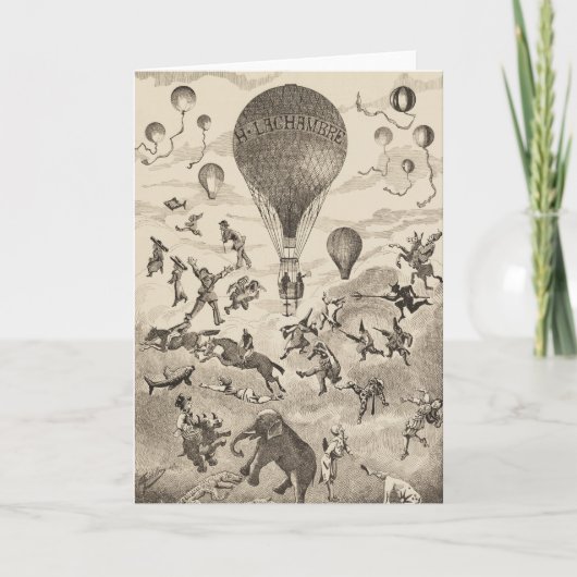 Franse reclame voor ballonfabrikant kaart (Voorkant)