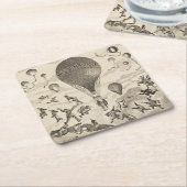 Franse reclame voor ballonfabrikant kartonnen onderzetters (Schuin)