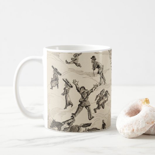 Franse reclame voor ballonfabrikant koffiemok (Met donut)