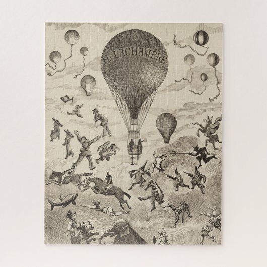 Franse reclame voor ballonfabrikant legpuzzel (Verticaal)