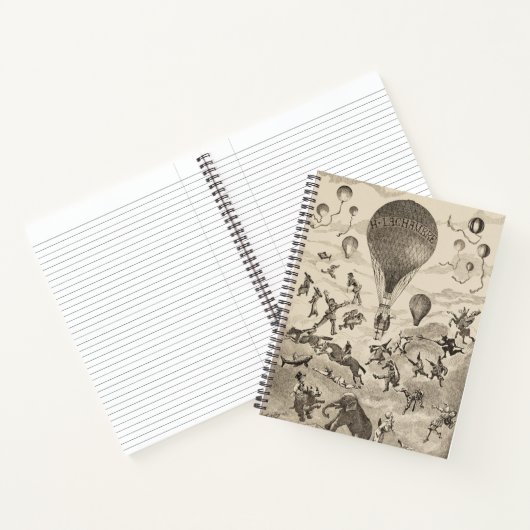 Franse reclame voor ballonfabrikant notitieboek (Binnen)